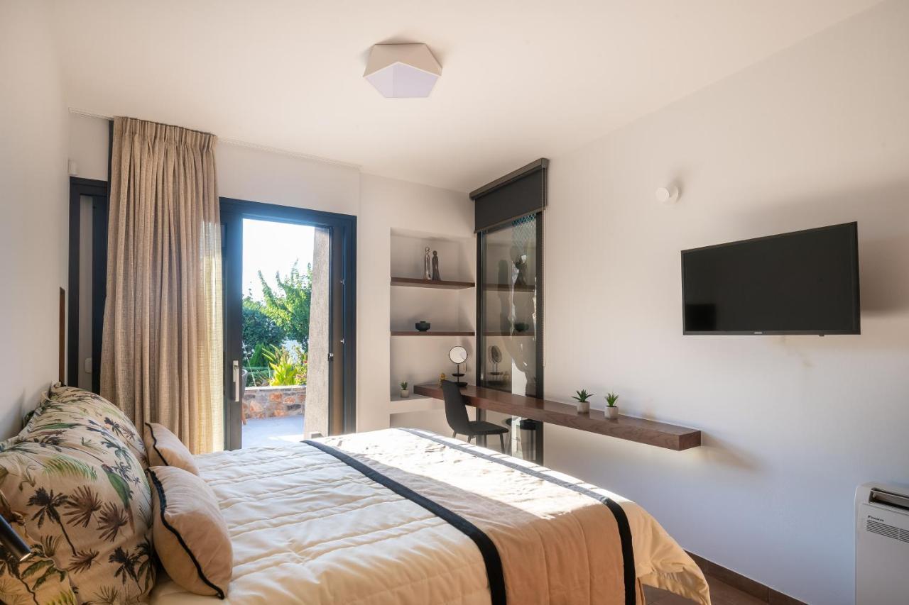 Lithari Luxury Villa With Private Pool, Your Perfect Retreat, Crete Agios Nikolaos Exteriör bild
