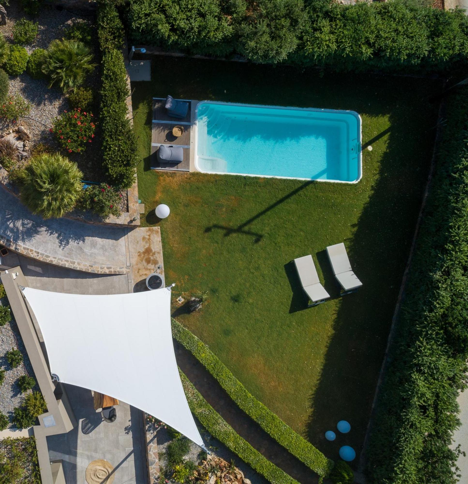 Lithari Luxury Villa With Private Pool, Your Perfect Retreat, Crete Agios Nikolaos Exteriör bild