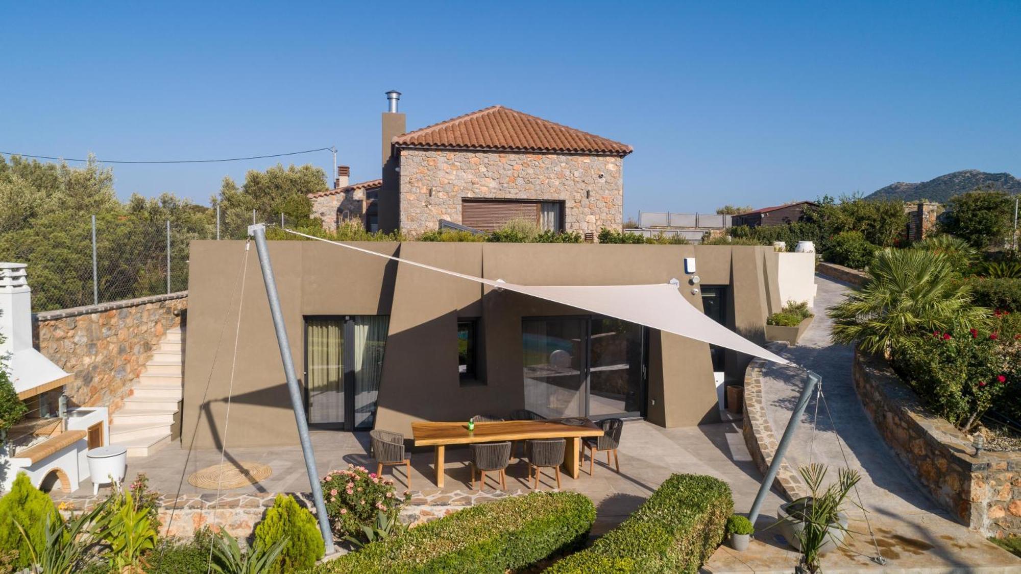 Lithari Luxury Villa With Private Pool, Your Perfect Retreat, Crete Agios Nikolaos Exteriör bild