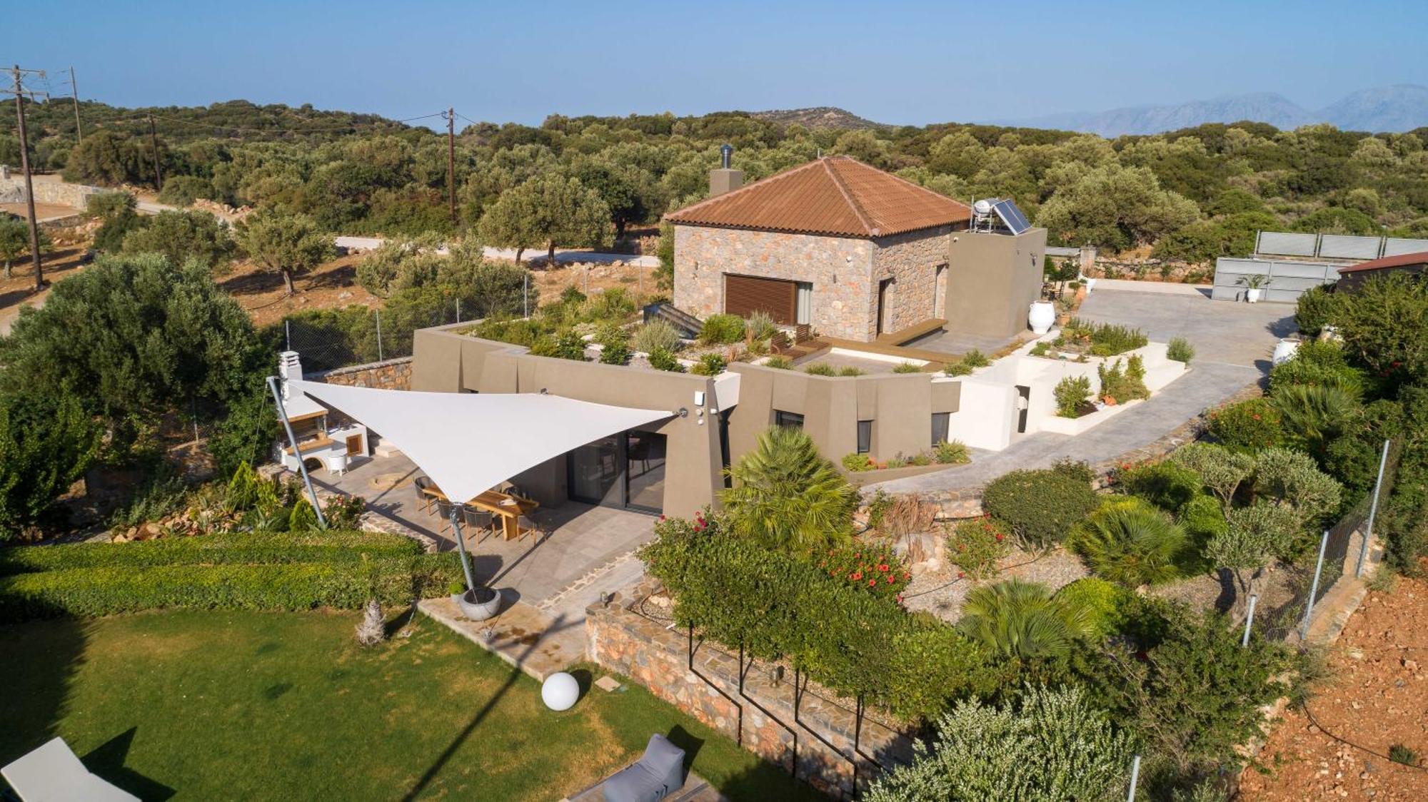 Lithari Luxury Villa With Private Pool, Your Perfect Retreat, Crete Agios Nikolaos Exteriör bild
