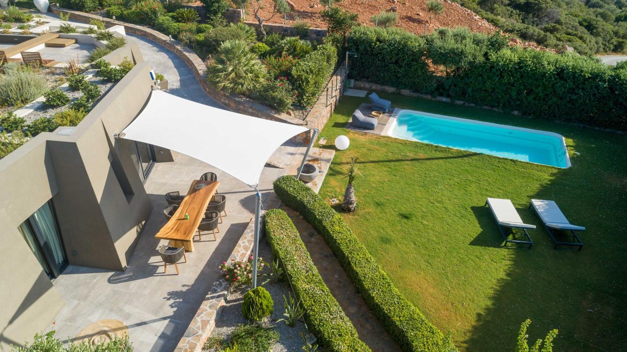 Lithari Luxury Villa With Private Pool, Your Perfect Retreat, Crete Agios Nikolaos Exteriör bild